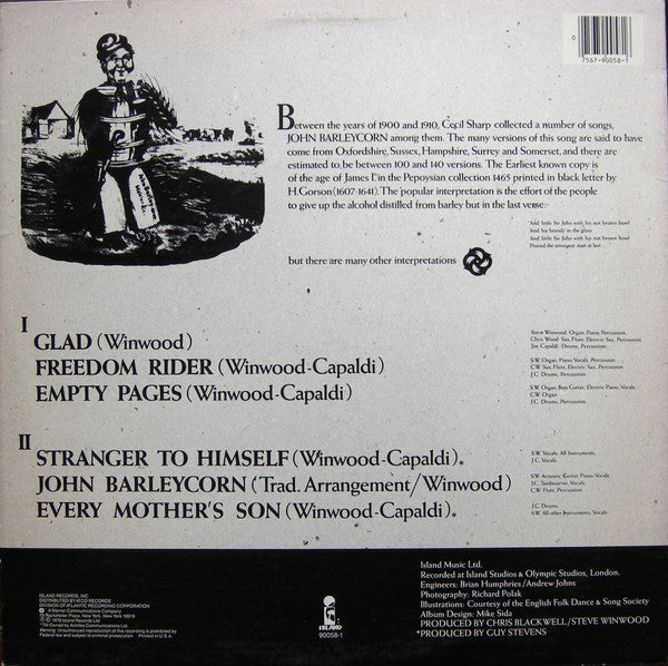 Traffic : John Barleycorn Must Die (LP,Album,Reissue,Stereo)