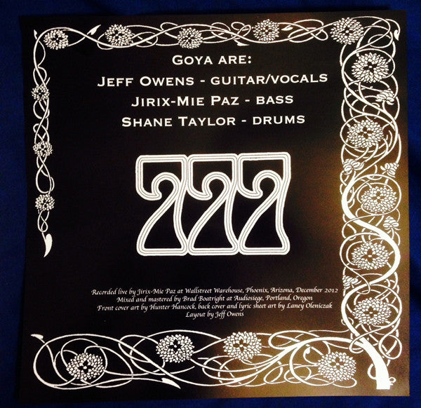 Goya (13) : 777 (12",Album,Limited Edition)