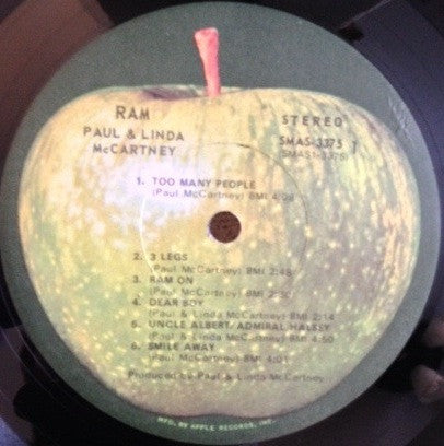 Paul & Linda McCartney : Ram (LP,Album,Stereo)