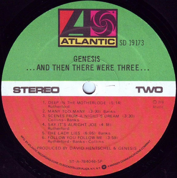 Genesis : ...And Then There Were Three... (LP,Album)