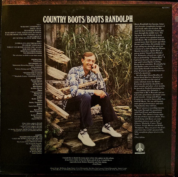 Boots Randolph : Country Boots (LP,Album)