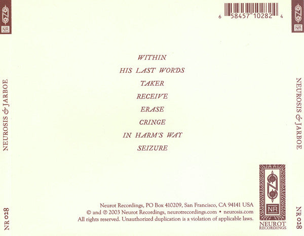 Neurosis & Jarboe : Neurosis & Jarboe (HDCD,Album)