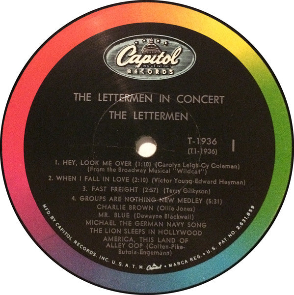 Lettermen, The : The Lettermen In Concert (LP,Mono)