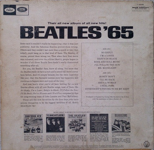 Beatles, The : Beatles '65 (LP,Album,Mono)
