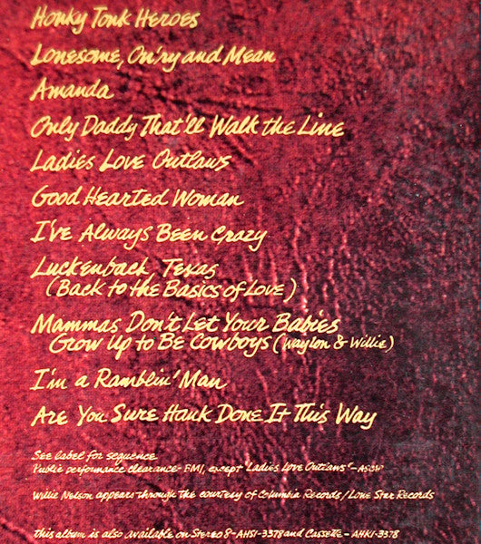 Waylon Jennings : Greatest Hits (LP,Compilation,Repress)