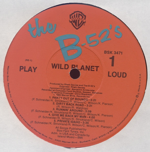 B-52's, The : Wild Planet (LP,Album)
