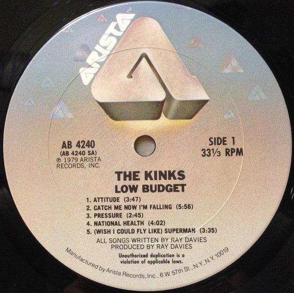 Kinks, The : Low Budget (LP,Album)