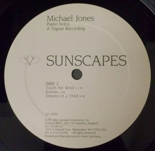 Michael Jones : Sunscapes (LP,Album)