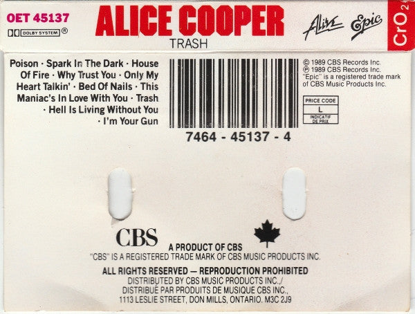 Alice Cooper (2) : Trash (Album)