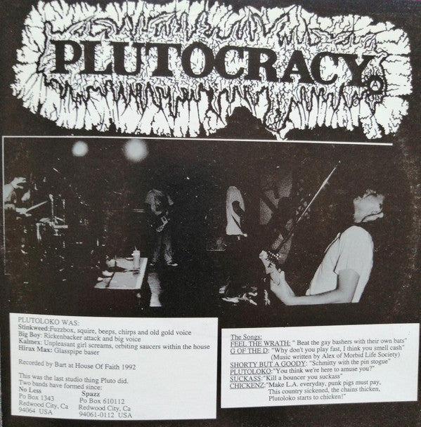 Discordance Axis / Plutocracy : Split EP (7",45 RPM,EP)