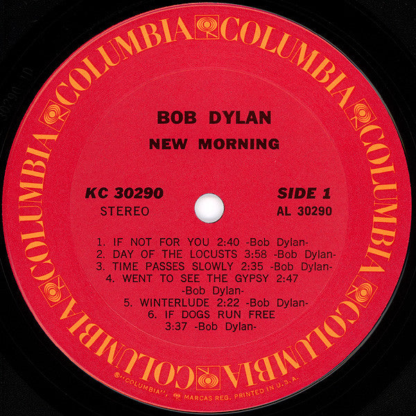 Bob Dylan : New Morning (LP,Album,Stereo)