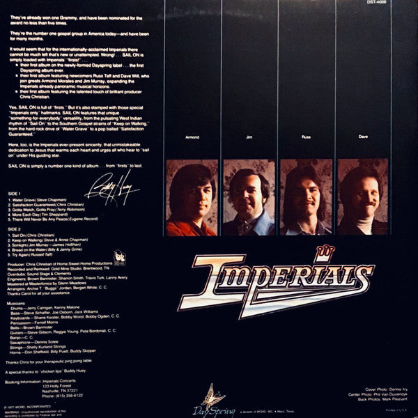 Imperials : Sail On (LP,Album)