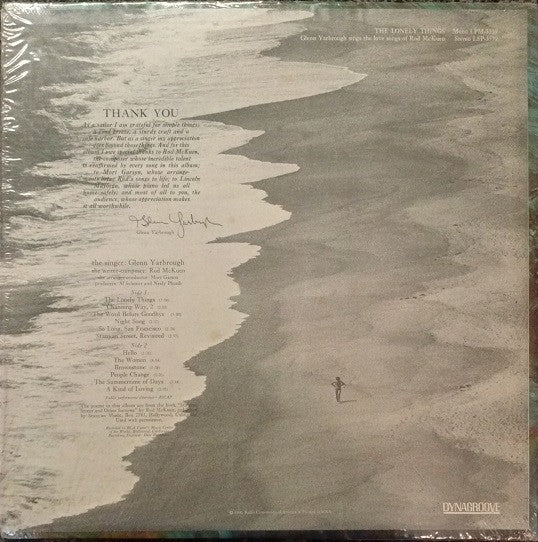 Glenn Yarbrough : The Lonely Things (LP,Album,Stereo)