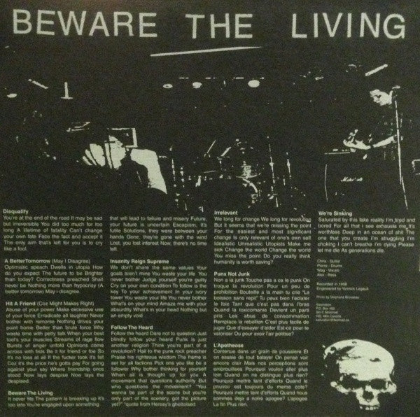 Saturation : Beware The Living (LP,45 RPM)