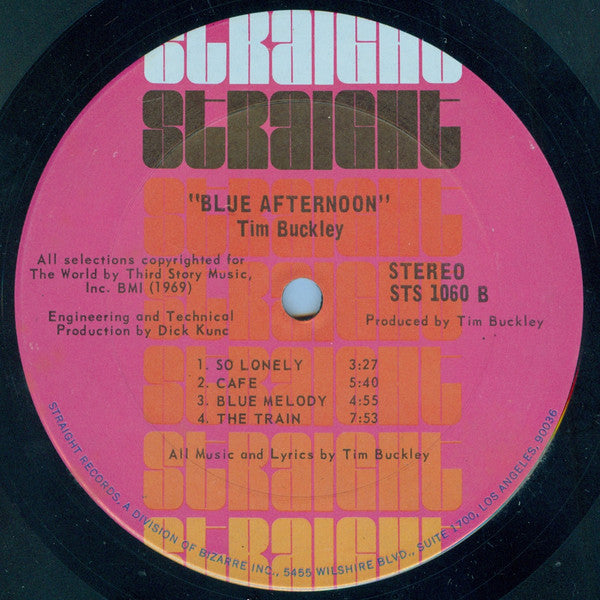 Tim Buckley : Blue Afternoon (LP,Album,Stereo)