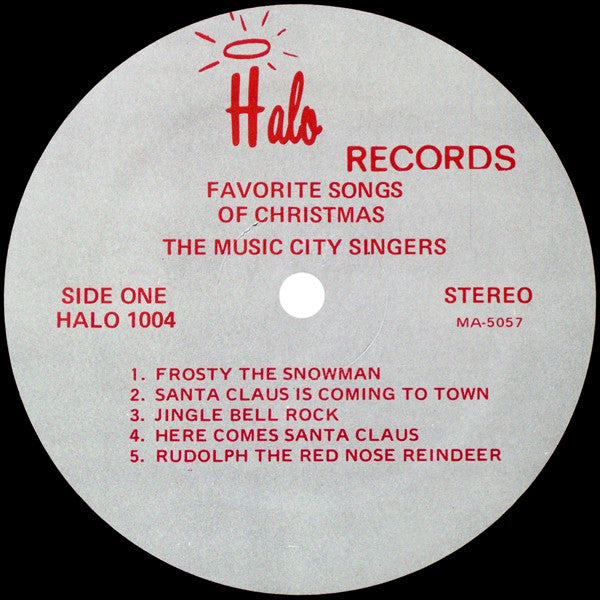 Music City Singers, The : Favorite Songs Of Christmas (LP,Album)