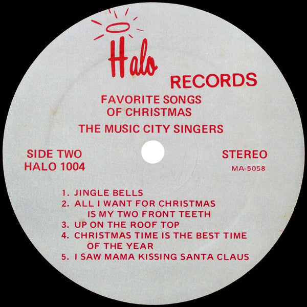 Music City Singers, The : Favorite Songs Of Christmas (LP,Album)