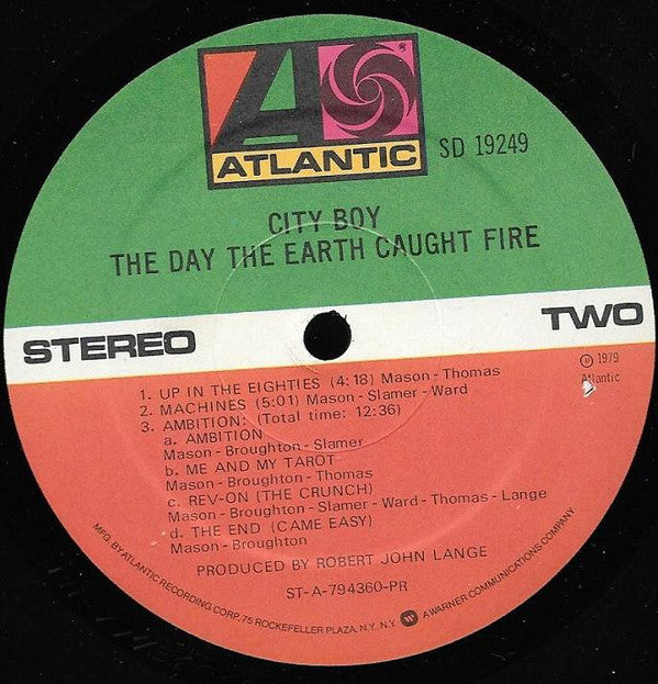 City Boy : The Day The Earth Caught Fire (LP,Album)