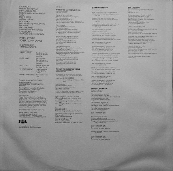 City Boy : The Day The Earth Caught Fire (LP,Album)