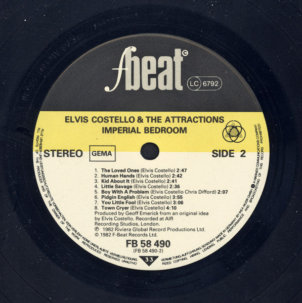 Elvis Costello & The Attractions : Imperial Bedroom (LP,Album)
