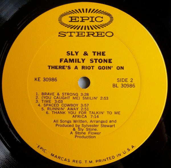 Sly & The Family Stone : There's A Riot Goin' On (LP,Album)