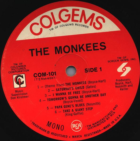 Monkees, The : The Monkees (LP,Album,Mono,Repress)