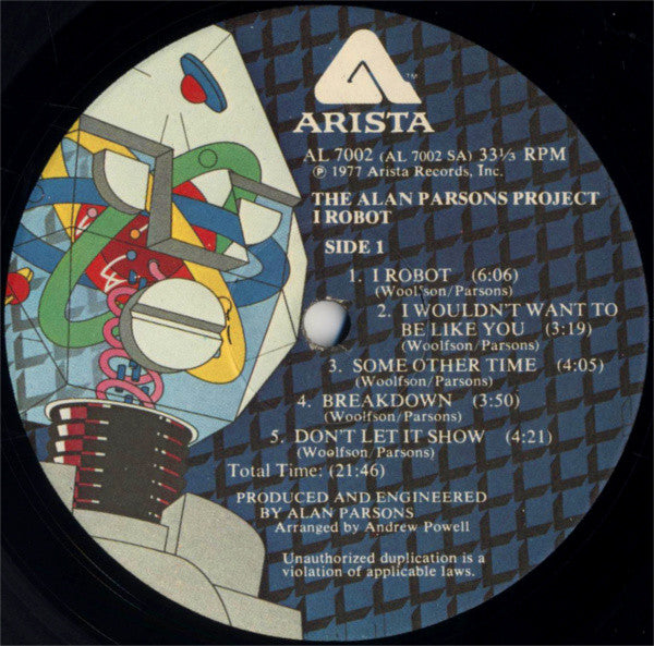 Alan Parsons Project, The : I Robot (LP,Album)