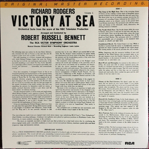 Richard Rodgers  , Robert Russell Bennett : Victory At Sea (LP,Album,Remastered,Stereo)