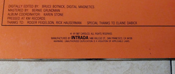 Jerry Goldsmith : Extreme Prejudice (Original Motion Picture Soundtrack) (LP,Album)