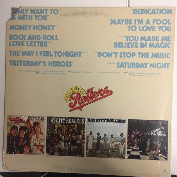 Bay City Rollers : Greatest Hits (LP,Compilation,Promo,Stereo)