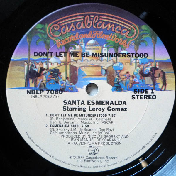 Santa Esmeralda Featuring Leroy Gomez : Don't Let Me Be Misunderstood (LP,Album,Partially Mixed)
