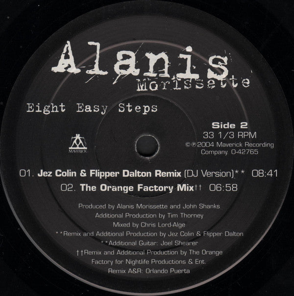 Alanis Morissette : Eight Easy Steps (12",33 ⅓ RPM)