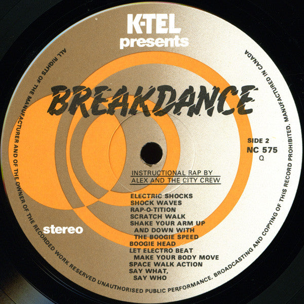 Various / Alex And The City Crew : Breakdance (LP,Stereo)