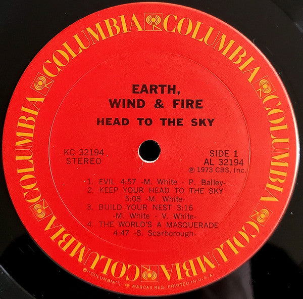 Earth, Wind & Fire : Head To The Sky (LP,Album,Stereo)
