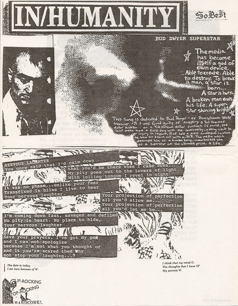 In/Humanity / Premonition (10) : Nervous Laughter 1/2 E.P. / Cuzzo (7",33 ⅓ RPM,EP,Repress)