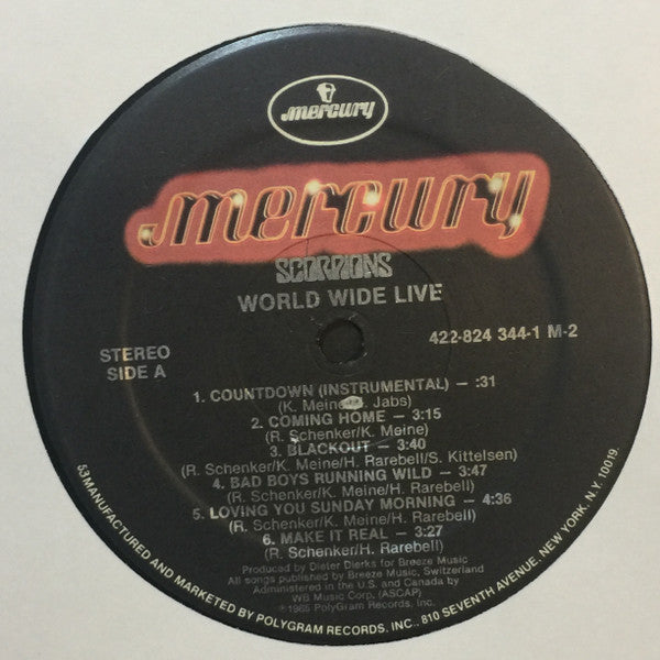Scorpions : World Wide Live (LP,Album)