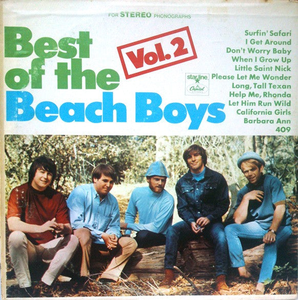Beach Boys, The : Best Of The Beach Boys, Vol. 2 (LP,Compilation,Club Edition,Stereo)