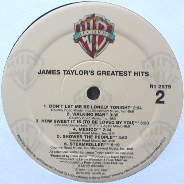 James Taylor (2) : James Taylor's Greatest Hits (LP,Compilation)