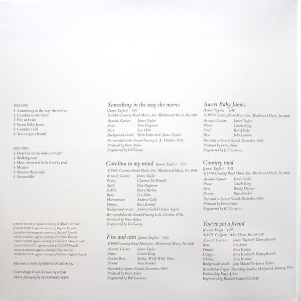 James Taylor (2) : James Taylor's Greatest Hits (LP,Compilation)