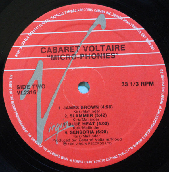 Cabaret Voltaire : Micro-Phonies (LP,Album)