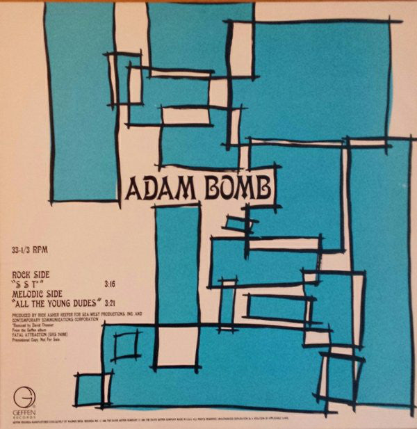 Adam Bomb : SST (12",33 ⅓ RPM,Promo)