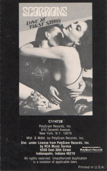 Scorpions : Love At First Sting (Album,Club Edition)