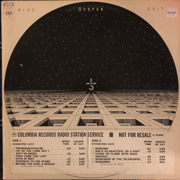 Blue Öyster Cult : Blue Öyster Cult (LP,Album)