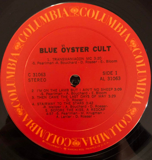 Blue Öyster Cult : Blue Öyster Cult (LP,Album)