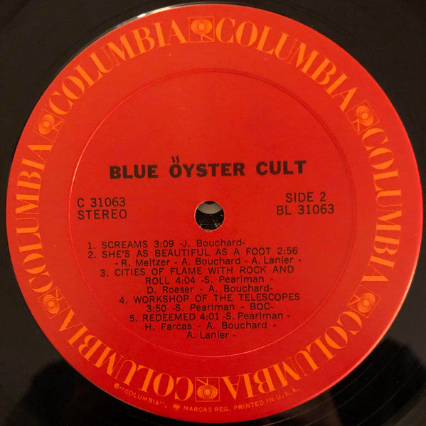 Blue Öyster Cult : Blue Öyster Cult (LP,Album)
