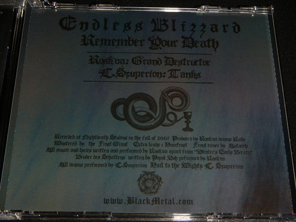 Endless Blizzard : Remember Your Death (Album)