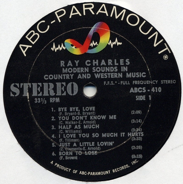Ray Charles : Modern Sounds In Country And Western Music (LP,Album,Repress,Stereo)