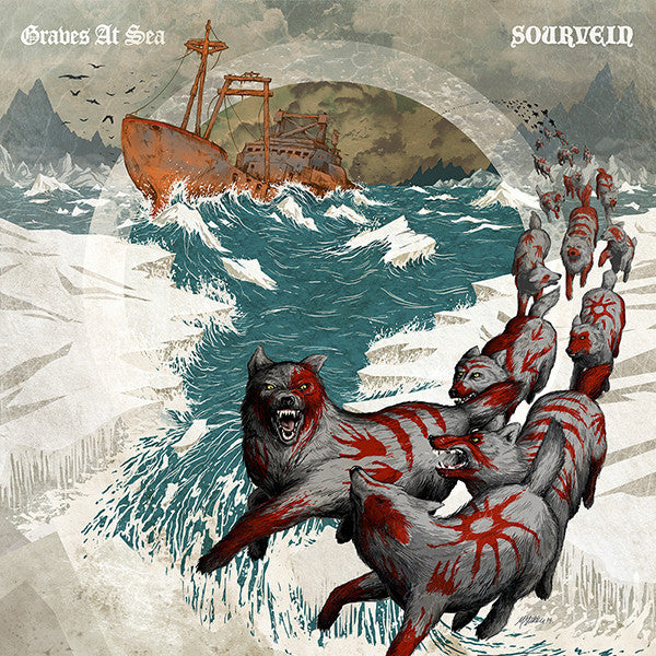 Graves At Sea / Sourvein : Graves At Sea / Sourvein (LP)