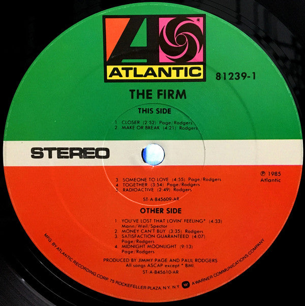 Firm (7), The : The Firm (LP,Album)