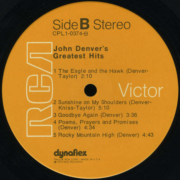 John Denver : John Denver's Greatest Hits (LP,Compilation)